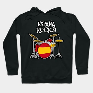 Spanish Flag Drums Spain Drummer Musician Hoodie